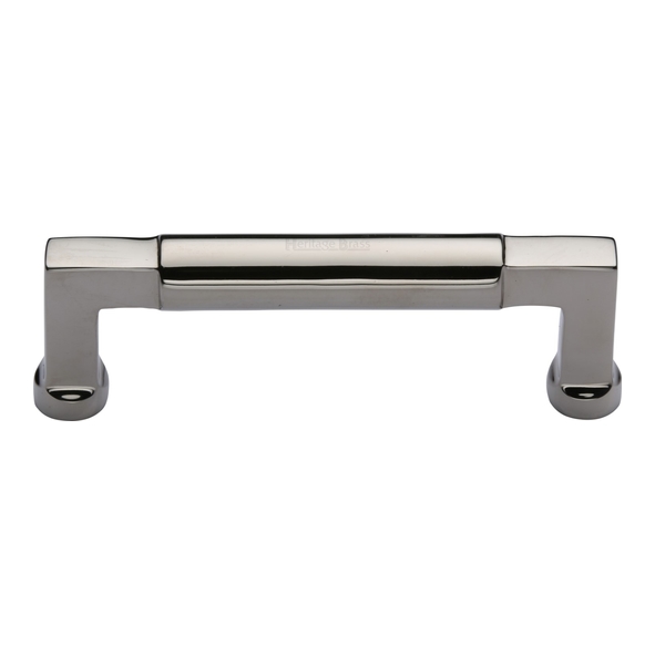 C0312 101-PNF • 101 x 117 x 40mm • Polished Nickel • Heritage Brass Bauhaus Cabinet Pull Handle